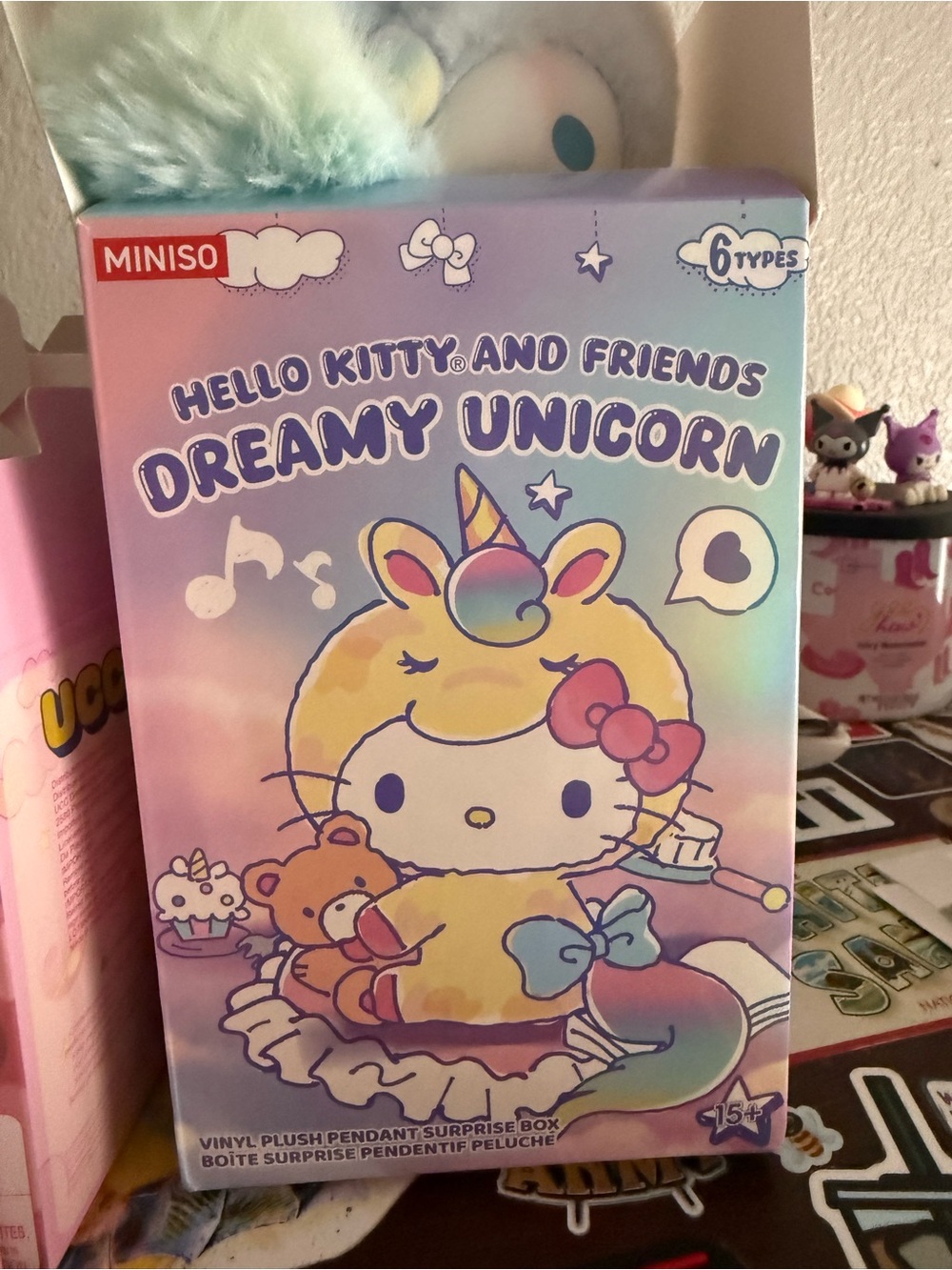 Miniso Hello Kitty and Friends Dreamy Unicorn Plush - Pompompurrin